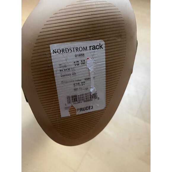 NINE West "Pruce" Black Block Heel Ankle Strap Women 10 New Sandal - Picture 10 of 11